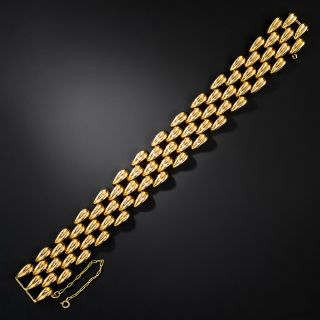 Retro Fluted Link Bracelet - 3
