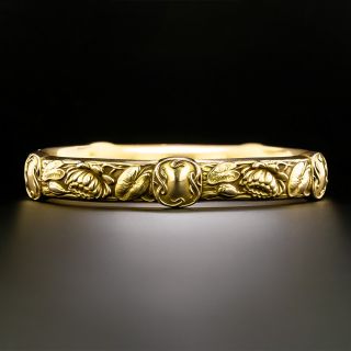 Riker Brothers Art Nouveau Water Lilies Bangle Bracelet - 2