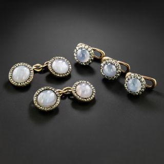 Russian Fabergé Star Sapphire and Diamond Dress Set - 2