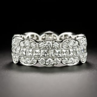 Scalloped French-Cut Diamond Eternity Band, Size 6 1/2+ - 3