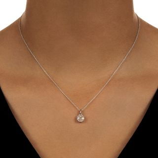 Solitaire 1.46 Carat Octagonal Diamond Pendant - GIA J VS1 