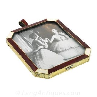 Sterling Guilloche Enameled Picture Frame