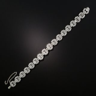 Swiss Art Deco Diamond Bracelet - 7