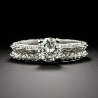 Tacori Estate 1.02 Carat Diamond Wedding Set - GIA I SI1, Size 6 1/4 - 2