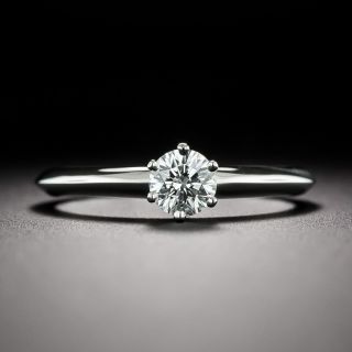 Tiffany & Co. .33 Carat Diamond Solitaire Ring - 3