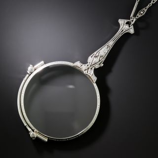Tiffany & Co. Art Deco Diamond Folding Lorgnette - 2