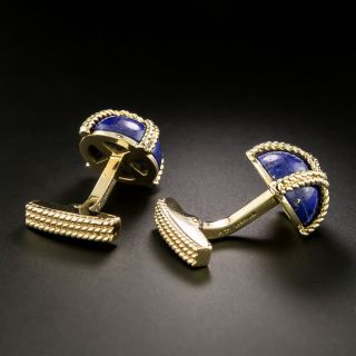 Tiffany & Co. Lapis 'X' Cuff Links