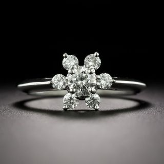 Tiffany & Co. Petite Diamond Flower Ring - 4