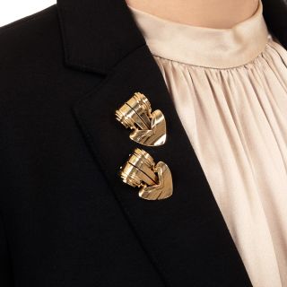 Tiffany & Co. Retro Scroll Dress Clips