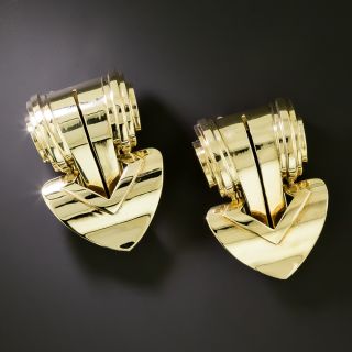 Tiffany & Co. Retro Scroll Dress Clips - 2