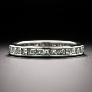 Tiffany & Co Square Cut Diamond Eternity Ring, Size 5 3/4 - 3