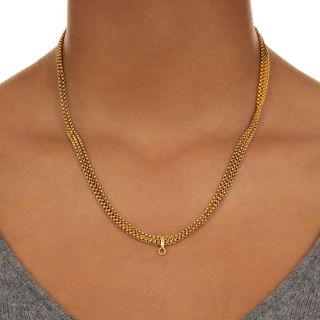 Triple-Strand Rolo Chain with Swivel Clasp, Russian 1898-1908