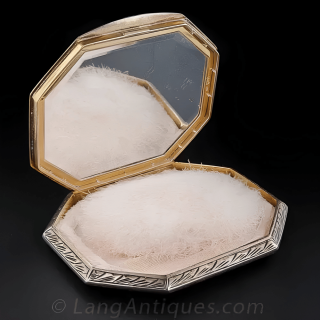 Vintage Swiss Enamel Compact