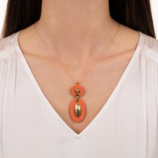 Van Cleef & Arpels Coral Pendant