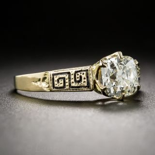 Victorian 1.09 Carat Old Mine Cut Diamond Solitaire Ring - GIA L VS1  