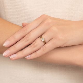 Victorian 1.09 Carat Old Mine Cut Diamond Solitaire Ring - GIA L VS1  