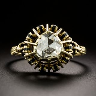 Victorian 1.10 Carat Rose-Cut Diamond Solitaire Engagement Ring - 3