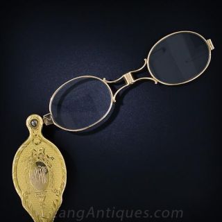 Victorian 14K Gold Lorgnette 