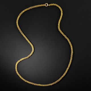 Victorian 18K Cannetille Rosette Chain - 2