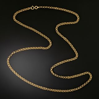 Victorian 18K Double-Link Chain - 2