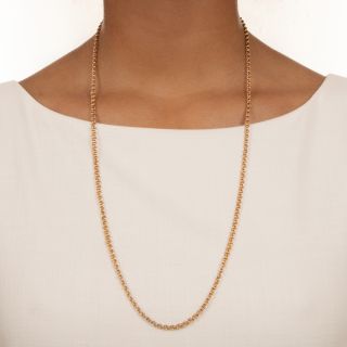 Victorian 18K Double-Link Chain