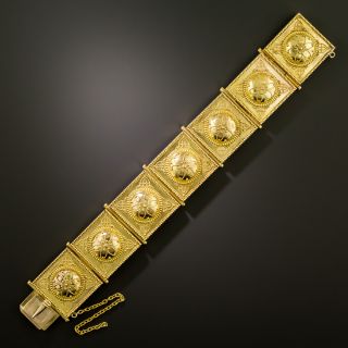 Victorian 18K Etruscan Revival Bracelet - 4