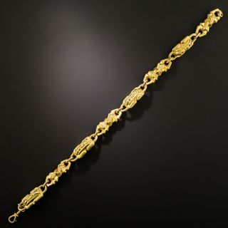 Victorian 18K Fancy Link Bracelet - 4