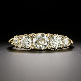 Victorian 18K Five-Stone Diamond Ring, English - 3