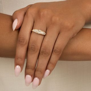 Victorian 18K Five-Stone Diamond Ring, English