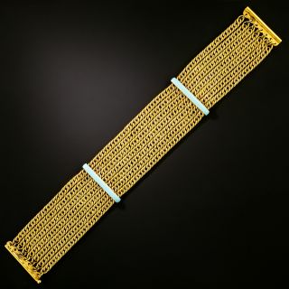 Victorian 18K Multi-Strand Bracelet with Enamel - 2