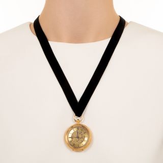 Victorian 18K Pendant Watch by Dimier Frères & Cie.