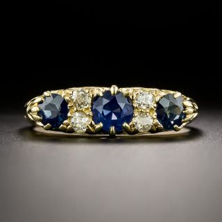 Victorian 18K Sapphire and Diamond Ring, Circa 1911 United Kingdom - 3