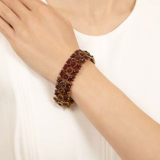 Victorian Bohemian Garnet Bracelet