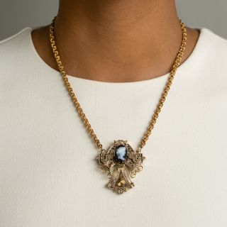  Victorian Cameo Brooch/Necklace