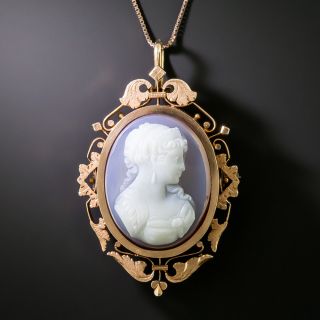 Victorian Carnelian Cameo Pendant/Brooch - 2