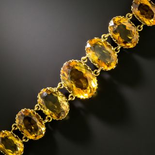 Victorian Citrine Link Bracelet - 3