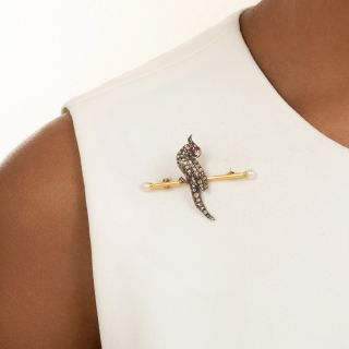 Victorian Cockatiel Pin