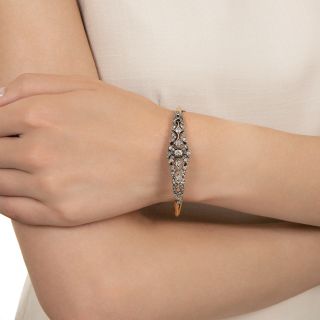 Victorian Diamond Bangle Bracelet