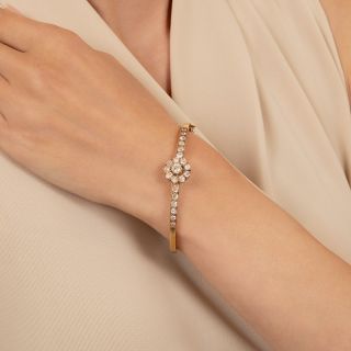 Victorian Diamond Bangle Bracelet