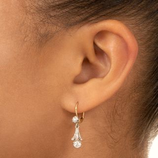 Victorian Diamond Dangle Earrings
