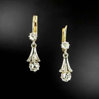 Victorian Diamond Dangle Earrings - 2
