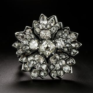 Victorian Diamond Flower Ring - 3