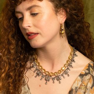 Victorian Diamond Fringe Necklace