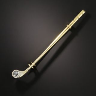 Victorian Diamond Golf Club Pin  - 2