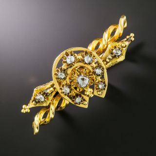 Victorian Diamond Horseshoe Brooch - 3