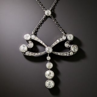 Victorian Diamond Lavalière Necklace - 3