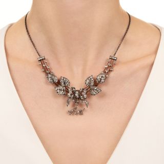 Victorian Diamond Necklace/Brooch