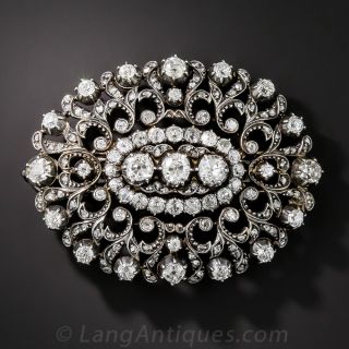 Victorian Diamond Pendant / Barrette - 1