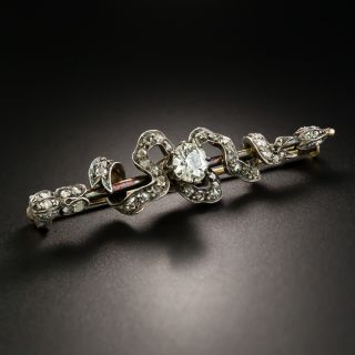 Victorian Diamond Ribbon Pin