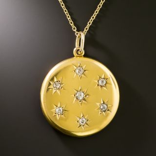 Victorian Diamond Starburst Locket - 3